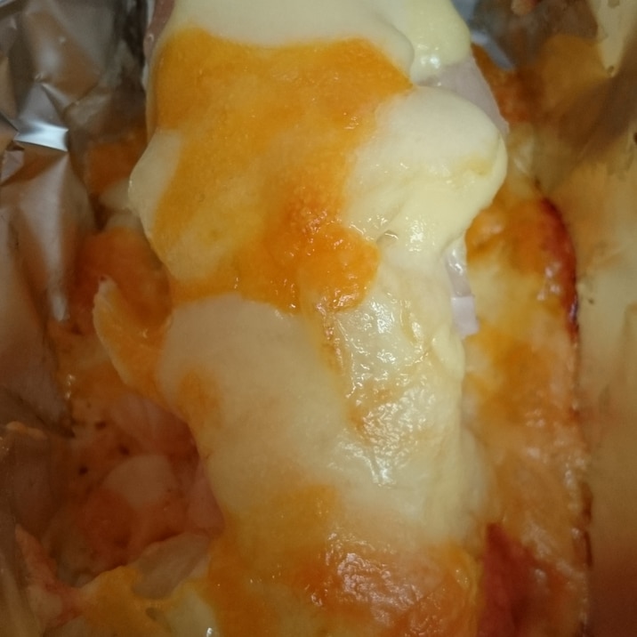 サーモンのホイル焼き マヨチーズ